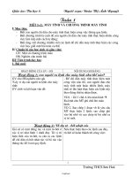 Giáo án Tin học 8 - Tiết 1-2: Máy tính và chương trình máy tính - Đoàn Thị Ánh Nguyệt