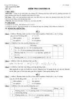 Giáo án Đại số 8 - Tiết 56: Kiểm tra chương III - Năm học 2008-2009 - Võ Ẩn