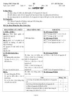 Giáo án lớp 6 môn học Số học - Tuần 9 - Tiết 26 - Luyện tập