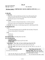 Giáo án Tin học 7 - Tiết 40, Bài thực hành 6: Trình bày bảng điểm lớp em (Tiết 2) - Năm học 2010-2011