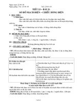 Giáo án môn học Vật lý lớp 7 - Tiết 23 – Bài 21: Sơ đồ mạch điện – chiều dòng điện