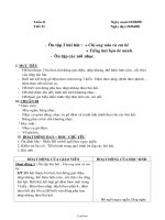 Giáo án Âm nhạc Lớp 3 - Tuần 31, Tiết 31: Ôn tập 2 bài hát: Chị ong nâu và em bé, Tiếng hát bạn bè mình. Ôn tập các nốt nhạc - Năm học 2008-2009