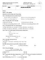 Kiểm tra học kì II môn: Tin học 8 _ thời gian: 45 phút (Đề 1)