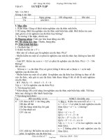 Giáo án Đại số 7 - Tiết 67: Luyện tập