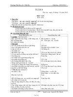 Giáo án lớp 1 - Trường Tiểu học số 1 Hải Ba - Tuần 8