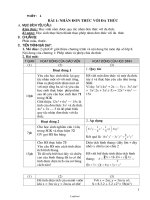 Giáo án Đại số 8 học kì I