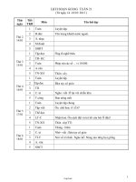 Giáo án chuẩn Tuần 21 Lớp 3