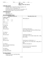 Giáo án Toán lớp 1 - Bài 62: Luyện tập chung