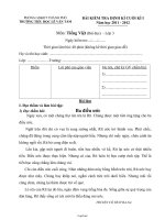 Bài kiểm tra định kì cuối học kỳ I môn Tiếng việt (bài đọc) - Lớp 3