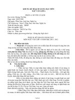 Khung kế hoạch giảng dạy môn Ngữ văn Lớp 6 - Năm học 2011-2012 - Dương Thị Mai