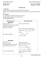 Giáo án Đại số 8 - Trường THCS Sơn Tiến - Tiết 27: Luyện tập