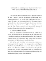 NHỮNG VẤN ĐỀ TRIẾT HỌC CHỦ YẾU TRONG TÁC PHẨM “ PHÊ PHÁN CƯƠNG LĨNH GÔTA” CỦA C. MÁC