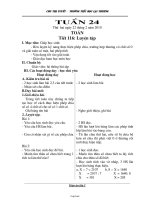 Giáo án Toán Lớp 3 - Tuần 24 - Năm học 2009-2010 - Chu Thị Tuyết