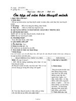 Giáo án Ngữ văn 8 chuẩn KTKN tiết 87: Ôn tập về văn bản thuyết minh