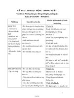 Giáo án mầm non - Chủ điểm: Phương tiện giao thông đường bộ, đường sắt