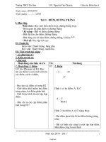 Giáo án môn Số học lớp 6 - Tiết 1: Điểm, đường thẳng