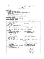 Giáo án các môn học lớp 2 - Tuần 20 năm 2012