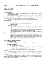 Giáo án Vật lí lớp 8 - Tiết 5: Sự cân bằng lực – quán tính