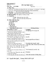 Bài giảng môn học Đại số lớp 7 - Tiết 36: Ôn tập học kỳ I