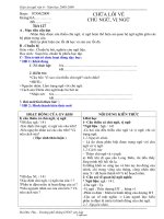 Giáo án dạy Ngữ văn 6 tiết 127: Chữa lỗi về chủ ngữ, vị ngữ