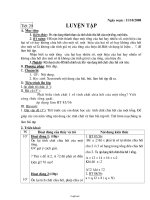 Giáo án Lớp 6 - Môn Số học - Tiết 20: Luyện tập