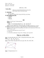 Giáo án môn Hình học lớp 6 - Tuần 33 - Tiết 30: Kiểm tra 1 tiết