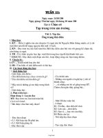 Thiết kế bài học khối lớp 4 - Tuần 11