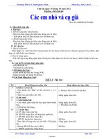 Giáo án Lớp 3 Tuần 8 - Trường TH số 1 Tam Quan Nam