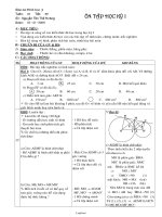 Giáo án Hình học 9 - GV: Nguyễn Tấn Thế Hoàng - Tiết 35: Ôn tập học kỳ I