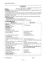 Giáo án môn học lớp 4 - Tuần số 24