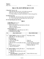 Giáo án lớp 1 môn học Thủ công - Bài 4: Xé, dán hình quả cam