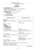 Kế hoạch bài dạy khối 1 - Tuần 21 - Trường tiểu học Diễn Cát