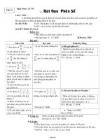 Giáo án Lớp 6 - Môn Toán - Tiết 73 - Bài 4: Rút gọn phân số