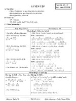 Giáo án Đại số 8 - Trần Trung Hiếu - Tiết 27: Luyện tập