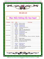 Giáo án lớp 3 - Tuần thứ 13 - Trường tiểu học Hoài Phú