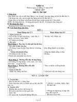 Thiết kế bài học khối lớp 1 - Tuần học số 13