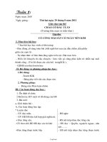 Giáo án tổng hợp Tuần 1 Lớp 2 năm học 2011