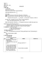 Giáo án môn Vật lí Lớp 8 - Tiết 9: Áp suất