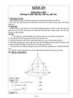 Giáo án môn Toán 12 - Kiểm tra 1 tiết