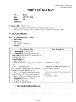 Giáo án Toán lớp 2 - Tuần 20 - Bài: Luyện tập