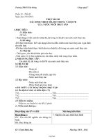 Giáo án Công nghệ tiết 46: Thực hành xác định nhiệt độ, độ trong và độ ph của nước nuôi thuỷ sản