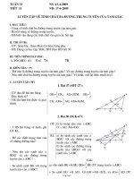 Giáo án Tự chọn môn Toán lớp 7, kì II - Tiết 31, 32