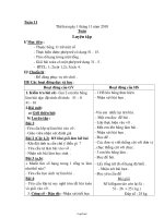 Thiết kế bài dạy lớp 2 - Tuần 11 năm 2010