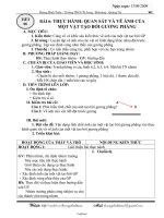 Giáo án Vật lí Lớp 7 - Tiết 6, Bài 6: Thực hành: Quan sát và vẽ ảnh của một vật tạo bởi gương phẳng - Năm học 2009-2010 - Hoàng Đình Tuấn