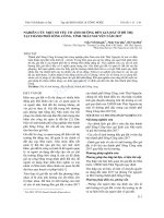 Nghiên cứu một số yếu tố ảnh hưởng đến giá đất ở đô thị tại thành phố Sông Công, tỉnh Thái Nguyên năm 2017