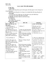 Giáo án Đại số 6 - Tiết 51: Quy tắc dấu ngoặc