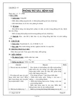 Giáo án Công nghệ khối 7 tiết 10: Phòng trừ sâu, bệnh hại