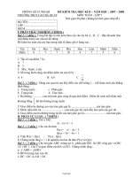 Đề kiểm tra học kì II – Năm học: 2007 – 2008 môn Toán - Lớp 7