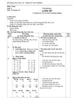 Kế hoạch bài học lớp 1 - Tuần học số 13