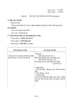 Giáo án Ngữ văn 7 - Tiết 68: Ôn tập tác phẩm trữ tình (Tiếp theo) - Năm học 2006-2007